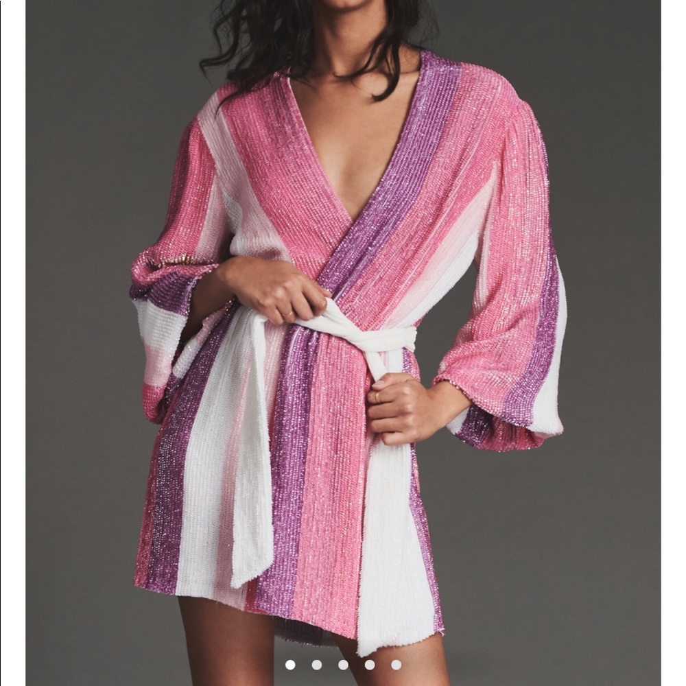 Pink stripe retrofete dress